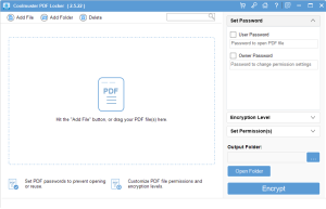 Coolmuster PDF Locker 2.5.22 interface