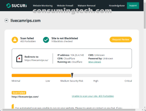 livecamrips.com Sucuri results