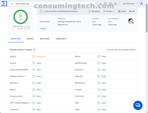 livecamrips.com VirusTotal results