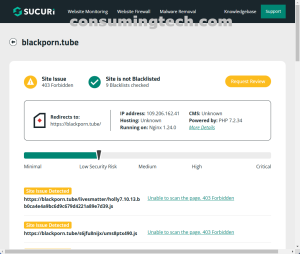 blackporn.tube Sucuri results