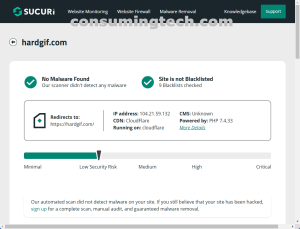 hardgif.com Sucuri results