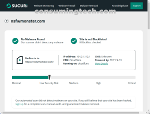 nsfwmonster.com Sucuri results