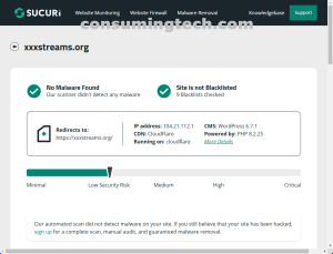 xxxstreams.org Sucuri results