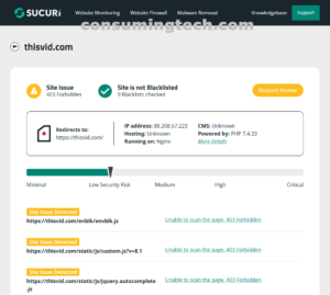 thisvid.com Sucuri results