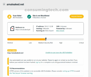 amaleaked.net Sucuri results