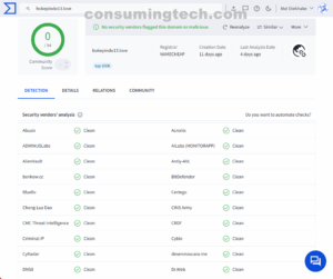 bokepindo13.love VirusTotal results