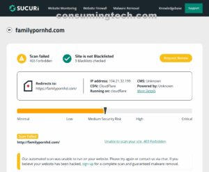 familypornhd.com Sucuri results