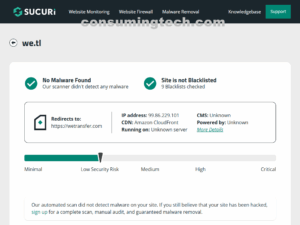we.tl Sucuri results